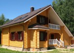 Строительство дома из оцилиндрованного бревна 160 кв.м