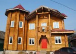 Строительство дома из оцилиндрованного бревна 208 кв.м