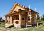 Строительство дома из оцилиндрованного бревна 121,7 кв.м