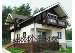 Строительство дома комбинированного из кирпича и бруса 207 м2