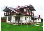 Строительство дома комбинированного из кирпича и бруса 250 м2