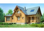 Проект дома из оцилиндрованного бревна 209,1 м2 ОБ-71