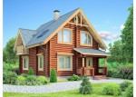 Проект дома из оцилиндрованного бревна 144,9 м2 ОБ-50
