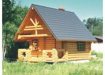 Проект бани из оцилиндрованного бревна 23,6 БО-06