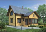 Проект дома из бруса 109,5 кв.м ДБ-03 цена 1533000 руб.