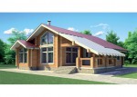 Проект дома из бруса 120,5 кв.м ДБ-11 цена 1687000 руб.