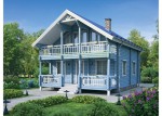 Проект дома из бруса 176 кв.м ДБ-14 цена 2464000 руб.